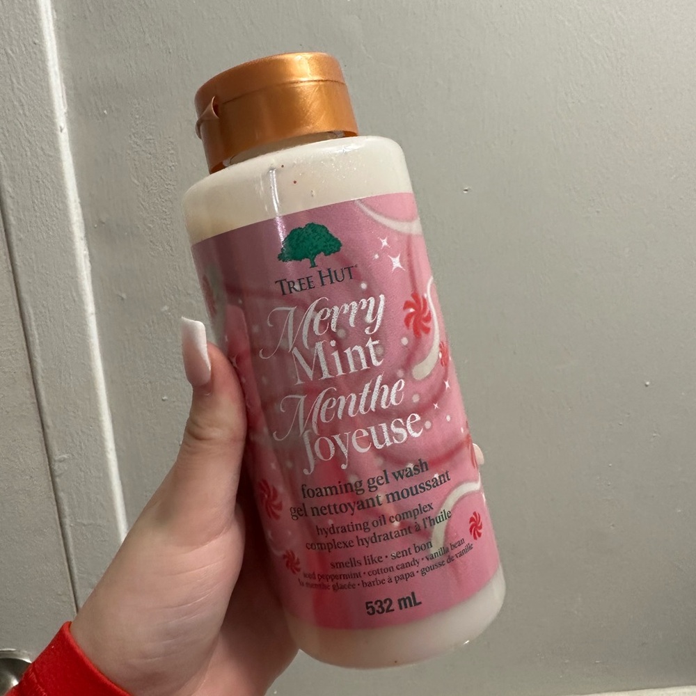 Merry Mint Foaming Gel Wash - Cream and Pink
